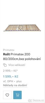 Postel i s rošty 200x160cm - 2