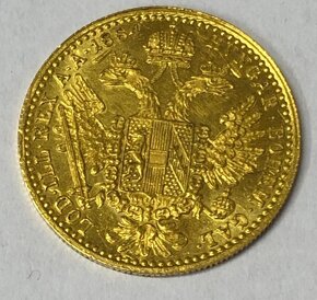 Zlatá mince, 1 Dukát 1884, František Josef I. - 2