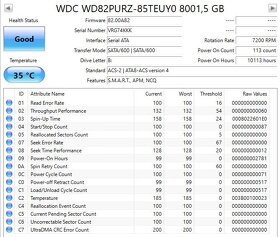 Prodám 8TB WD Purple Pro / záruka - 2