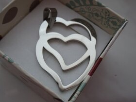 Přívěšek srdce - chir.ocel - 2