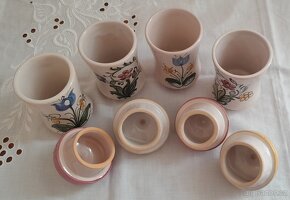 Keramické kořenky ručně malované, 4 ks - 2