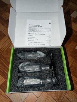 mikrofonní  XLR vysílač a přijímač pro 2 mikrofony - 2