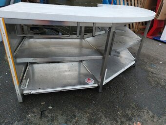 Gastro pracovní stůl, pult, nerezový. - 2