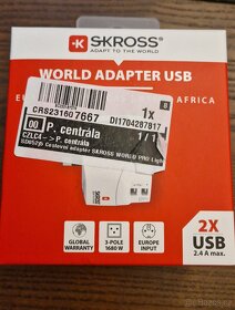 Cestovní adaptér SKROSS WORLD PRO Light USB PA46 - 2
