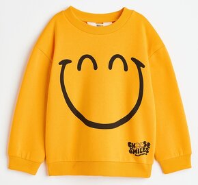 ☘️ Smajlíková MIKINA H&M tepláková vel. 110/116 ☘️ - 2