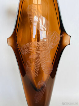 Váza, svícen 29 cm barevné hutní sklo, M. Klinger - 2