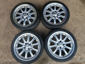 Prodám sadu Alu Citroen 7Jx17H2 ET11 + letní pneu 205/40/17 - 2