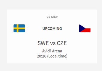 🎟️ IIHF MS 2025 – ČTVRTFINÁLE (1. + 3. zápas) - 2