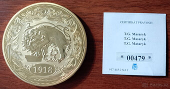 Investiční sběratelská Medaile T.G.Masaryk 1918 - 2