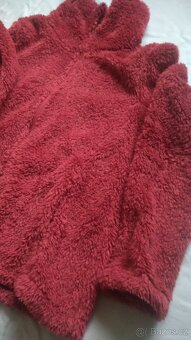 Mikina dámská červená fleece vel. M - hebká - 2