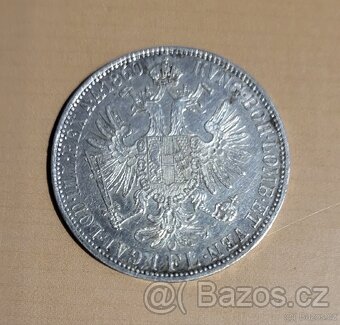 Stříbrná mince Zlatník FJ I. 1860 A - Bez Tečky za REX - 2