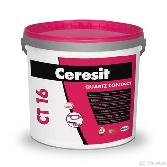 Fasádní silikonová barva Ceresit CT48 a penetrák CT16 - 2