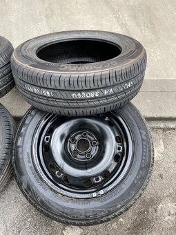 Zánovní letní pneu 185/60R15 + 2x disk 5x100 - 2