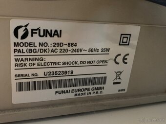Videorekordér Funai, model 29D-864 a DVD přehrávač LG DVX 38 - 2