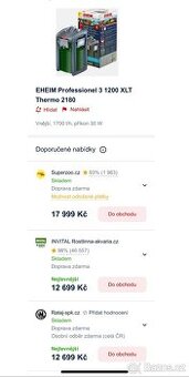 Akvarijní filtr Eheim professionel 3 1200XLT - 2