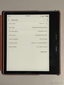 Čtečka knih Amazon Kindle Oasis 10th. gen 32 GB WiFi + obal - 2
