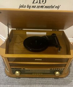 Gramofon 1908 stereo systém, DAB +, kazety, USB . - 2