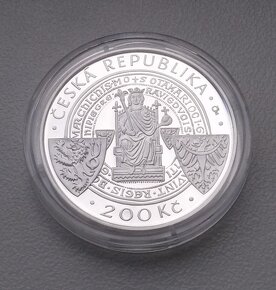 Predám české stribrne 200kč PROOF mince - 2