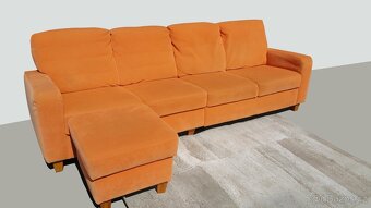 luxusní sedačka pro 4 + taburet – DOPRAVA - 2