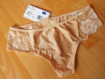 PariPari Tavia béžové kalhotky string vel.M+L NOVÉ - 2