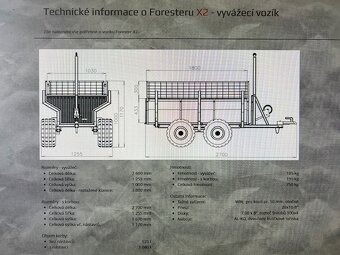 FORESTER X2 - zesílená vyvážečka vyrobená na zakázku - 2