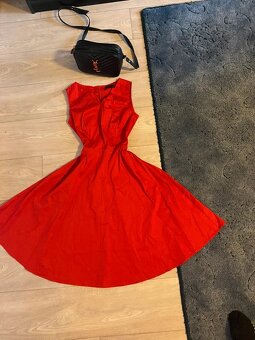 Mango dlouhe saty cervene nove pas 38 zip 38 - 2