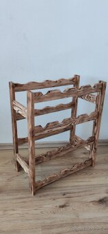 Dřevěný regál na víno - 16 lahví - 2