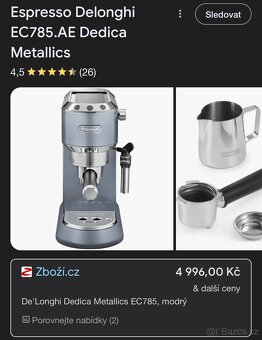 DeLongi Dedica kávovar - 2