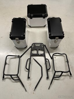 Hliníkové motokufry BIG HUSKY nové + nosič na TENERE 700 - 2