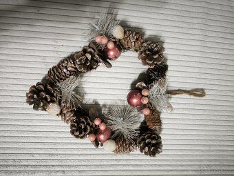 Vánoční dekorace srdce - 2