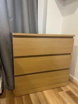 REZERVACE Komoda MALM - 3 šuplíky - 2