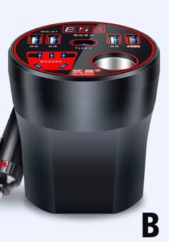 Nabíječka do auta 5x USB a 25W 220V. - 2