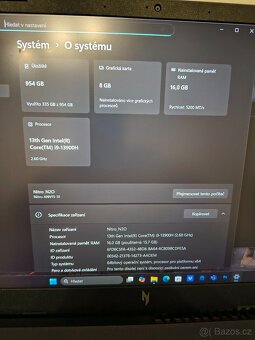 Prodám herní notebook Acer Nitro V15 + příslušenství - 2