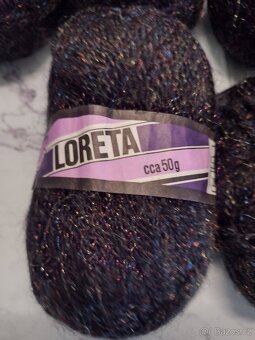ČERNÁ PLETACÍ PŘÍZE LORETA - 2
