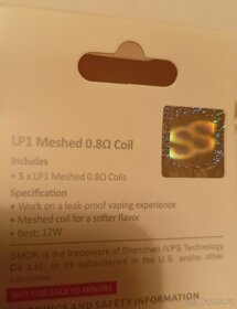 Žhavící hlavy SMOK LP1 0,8ohm MESH - 2
