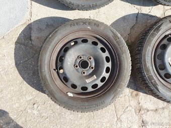 16'' disky 5x112 se zímními pneu 205/55 nexen 8,5 a 7,8 mm - 2