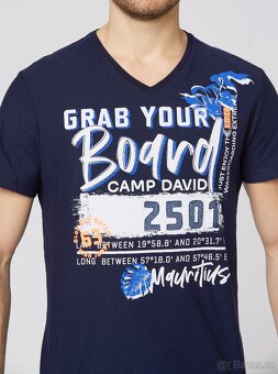 CAMP DAVID Pánské tričko s potiskem Thunder Blue L (nové) - 2