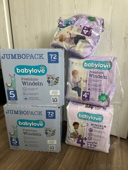 Plenky Babylove 4+ a 5, Dada pants 4, Monperi pants L - 2