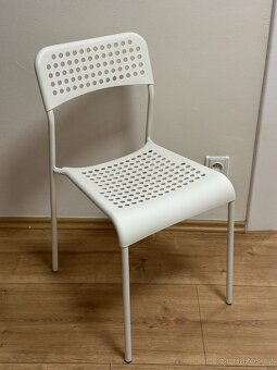 Bílé židle Ikea se sedáky – 2 kusy - 2
