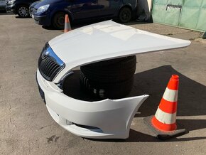 kapota Škoda Octavia 2,II facelift bílá 9P9P , 1026 candy - 2