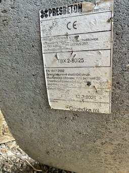 Prodám nepoužitou studniční skruž 80 / 25 cm - 2