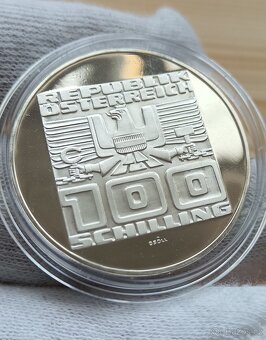 Rakousko 100 schiling Ag 1975 - Proof - 2