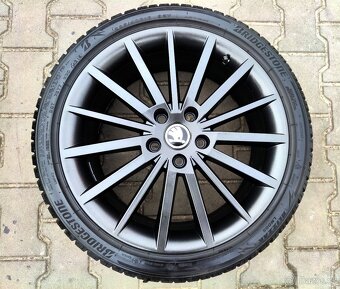 Alu kola originál Škoda Octavia III, RS 5x112 R18 Turini - 2