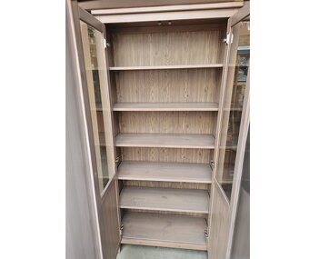 Vitrína Ikea Hemnes (šedo hnědá) - 2