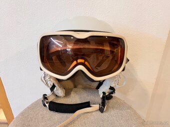 Lyžařská přilba, helma + brýle - 2