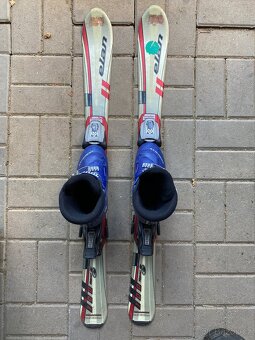 Lyže 100cm, lyžáky 20/20.5 247mm, vázání. Komplet - 2