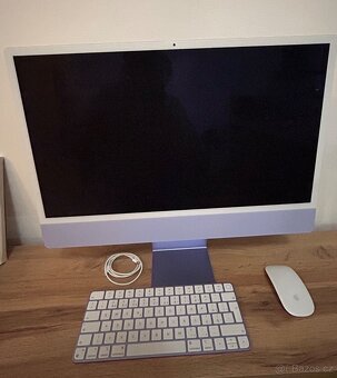 Apple iMac 24" M1 (Fialový) – Stav nového, vč. krabice - 2