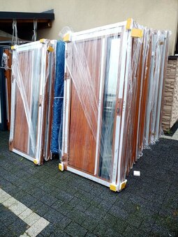 Prodám nové hliníkové dveře .Belgický profil. Aliplast - 2