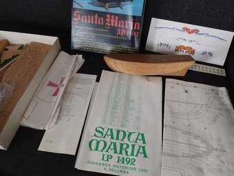 Santa Maria dřevěný model - 2