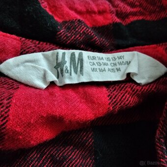 Dívčí flanelová košile H&M 164 - 2